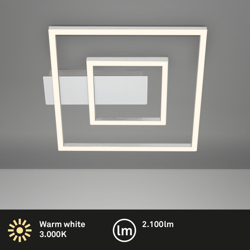 Briloner - LED плафон FRAME LED/22W/230V 3000K 30x32 cm матов хром