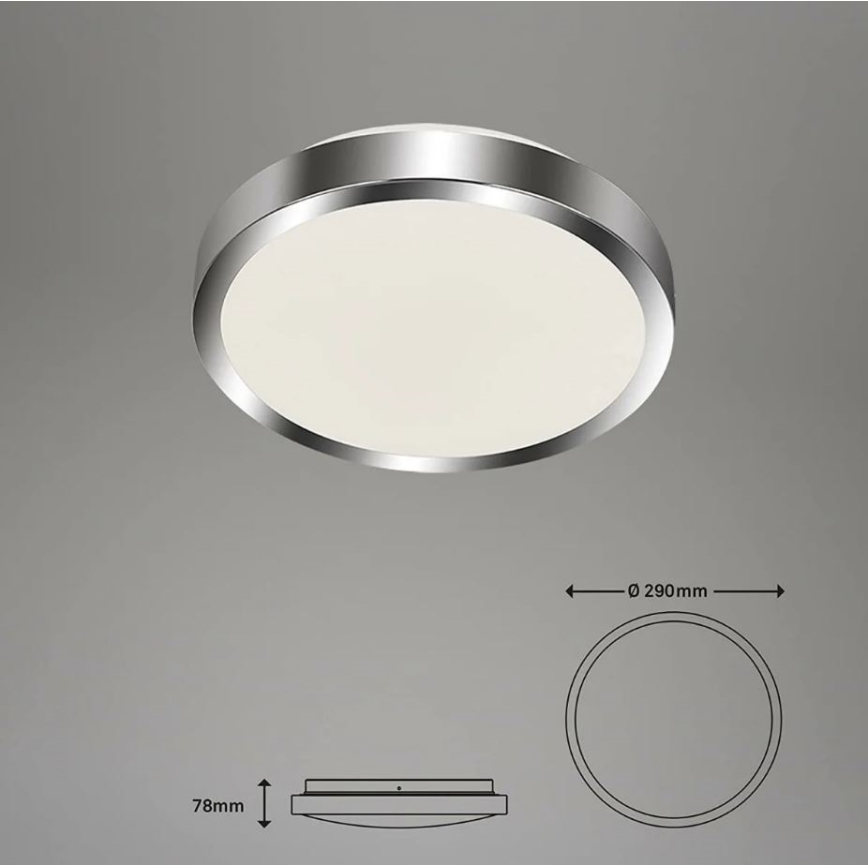 Briloner - LED Плафон за баня SPLASH LED/15W/230V IP44