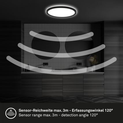 Briloner - LED таванно осветително тяло за баня с сензор MOVE LED/18W/230V IP44 диаметър 29 см бяло