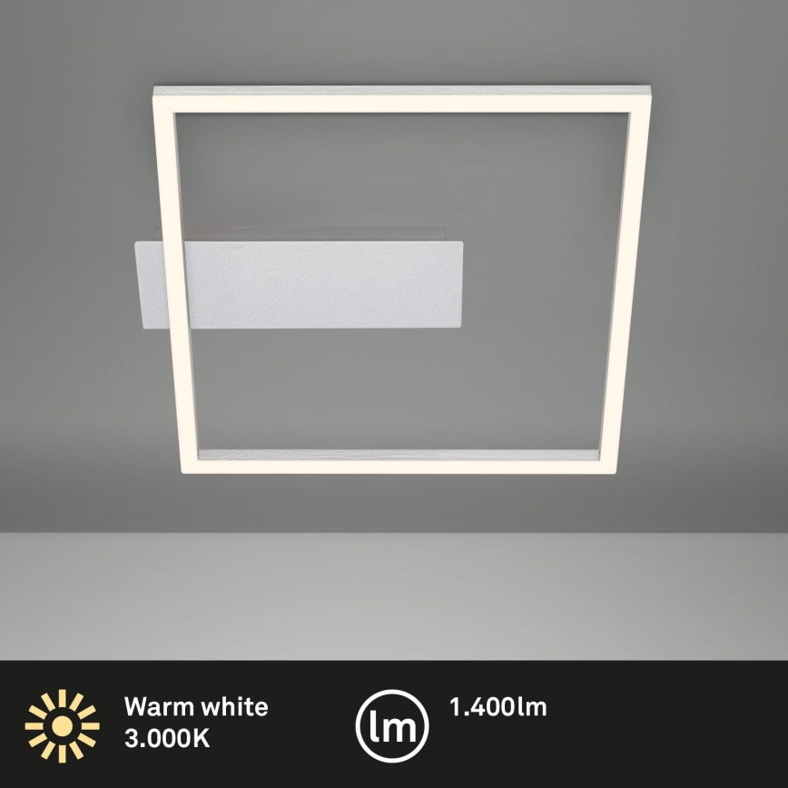 Briloner - LED таванно осветително тяло FRAME LED/14W/230V 3000K 30x32 см матов хром