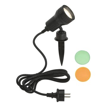 Briloner - LED външна лампа TERRA 1xGU10/3W/230V IP44 черна