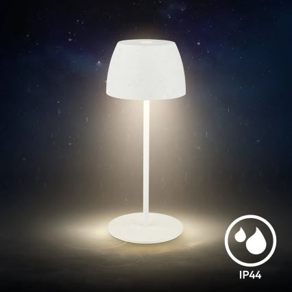 Briloner - LED димируема презареждаема сензорна настолна лампа за външна употреба MINI LED/2,5W/5V IP44 1800 mAh бяла