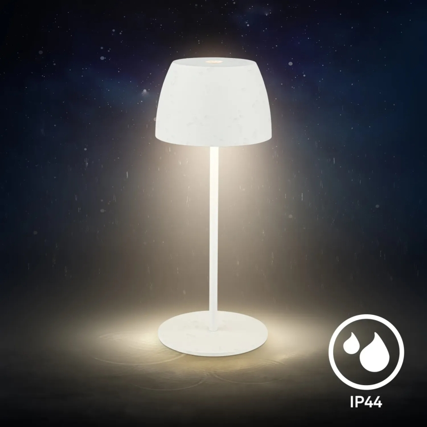 Briloner - LED димируема презареждаема сензорна настолна лампа за външна употреба MINI LED/2,5W/5V IP44 1800 mAh бяла