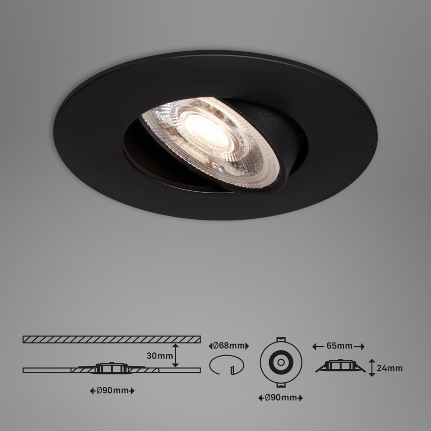 Briloner - К-кт 3x LED Димируема лампа за баня LED/4,9W/230V IP23