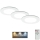 Briloner - К-кт 3x LED Димируема лампа за вграждане в баня LED/4,8W/230V 3000-6500K IP44 + дистанционно управление