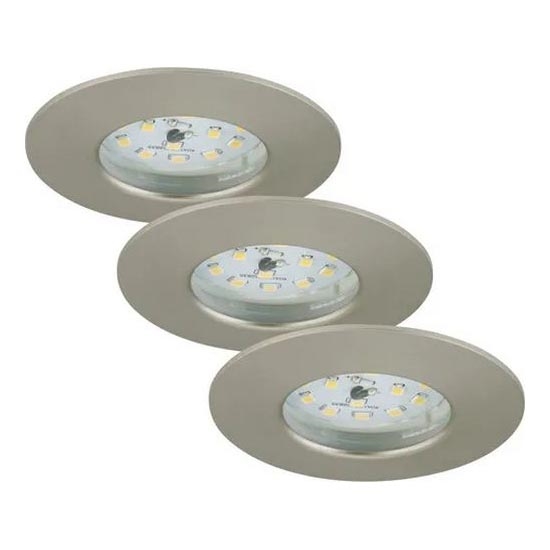 Briloner - К-кт 3x LED Димируема лампа за вграждане в баня LED/5,5W/230V IP44