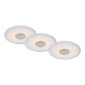 Briloner - К-кт 3x LED Лампа за вграждане в баня LED/6W/230V IP44 хром