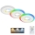 Briloner - К-кт 3x LED RGBW Димируема лампа за окачен таван на баня LED/5W/230V 3000-6500K IP44 + дистанционно управление