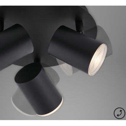 Briloner 10476229 - Спот за баня 3xGU10/5W/230V IP44 черен