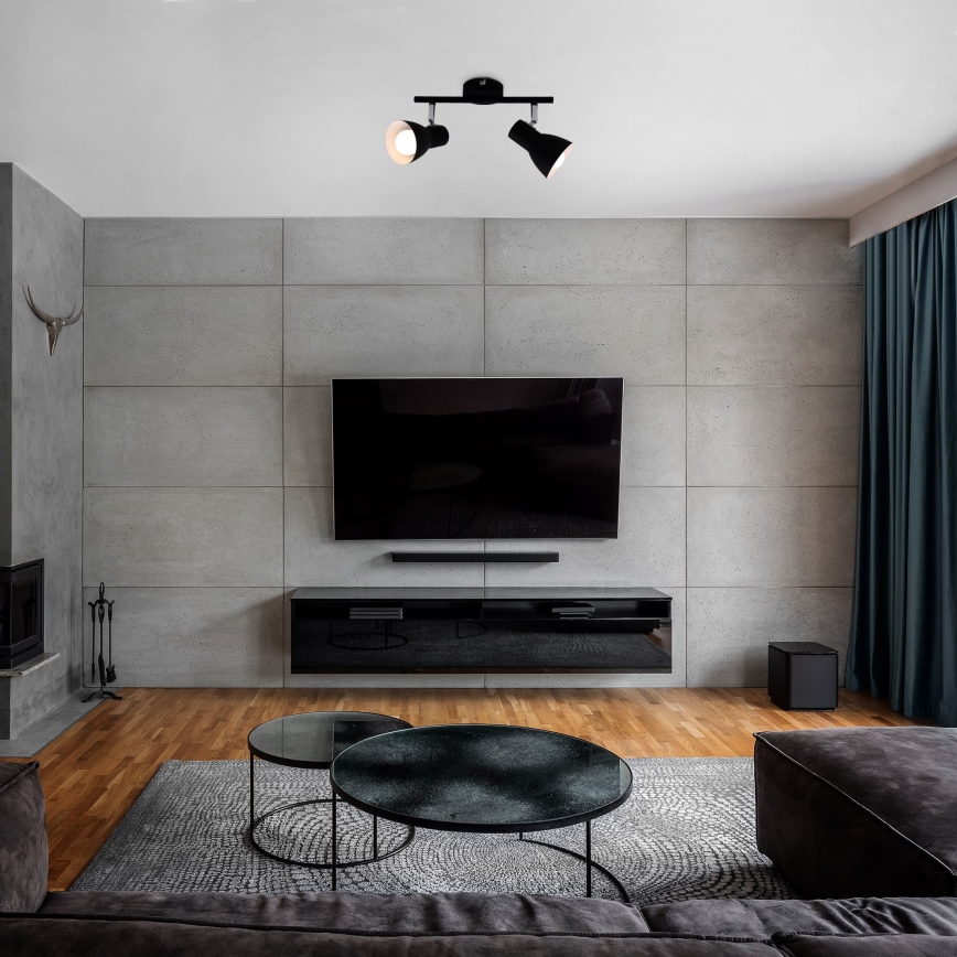 Briloner 10698891 - Спот 2xE14/25W/230V черен