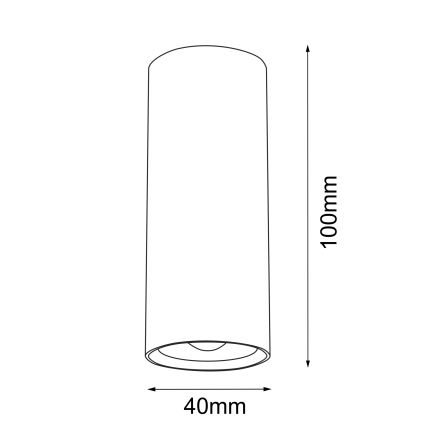 Brosline - Точково осветително тяло 1xGU10/4W/230V черно