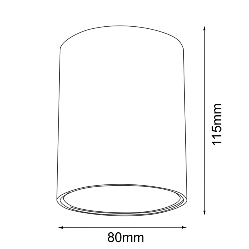 Brosline - Точково осветително тяло 1xGU10/10W/230V бяло