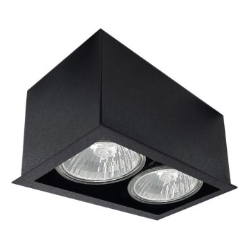 Brosline - Спот 2xGU10/10W/230V черен