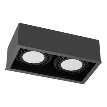 Brosline - Точково осветително тяло 2xGU10/18W/230V черно