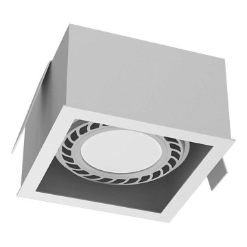 Brosline - Вградено таванно осветително тяло 1xGU10/18W/230V бяло