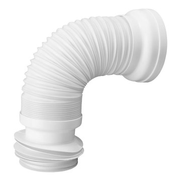 Bruckner - Гъвкав свързващ маркуч за тоалетна чиния 27,5-55 см бял