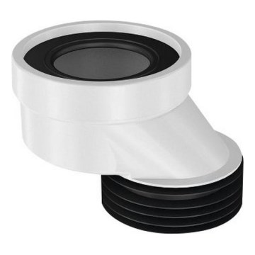 Bruckner - Маншет за тоалетна фиксиран, нецентриран черен/бял