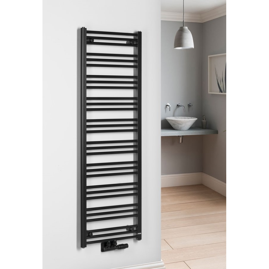 Bruckner - Радиатор за баня ALBRECHT 657W/230V 50x157 см матов черен