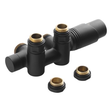 Bruckner - Термостатен к-кт за централен монтаж WICHER COMBI матов черен