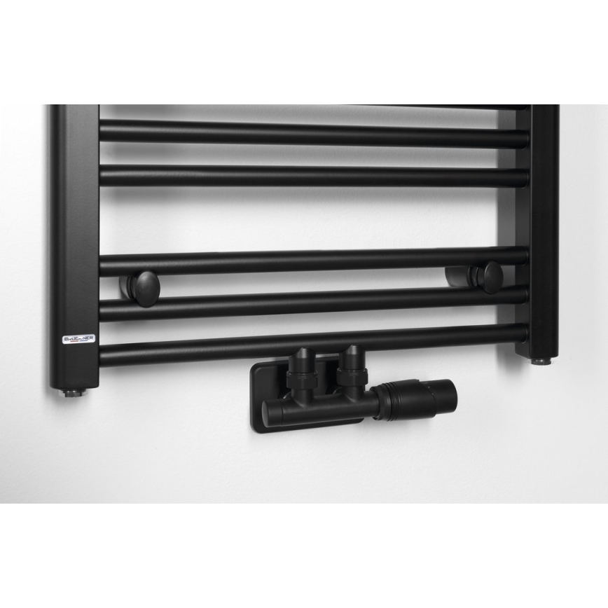 Bruckner - Термостатен к-кт за централен монтаж WICHER матов черен