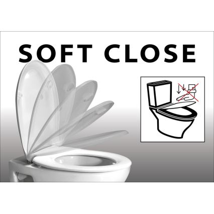 Bruckner - Тоалетна седалка SoftClose FULDA SLIM бял