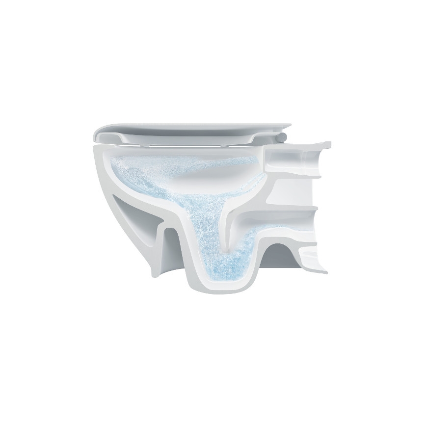 Bruckner - Висяща тоалетна Rimless WALTER керамика/бял цвят