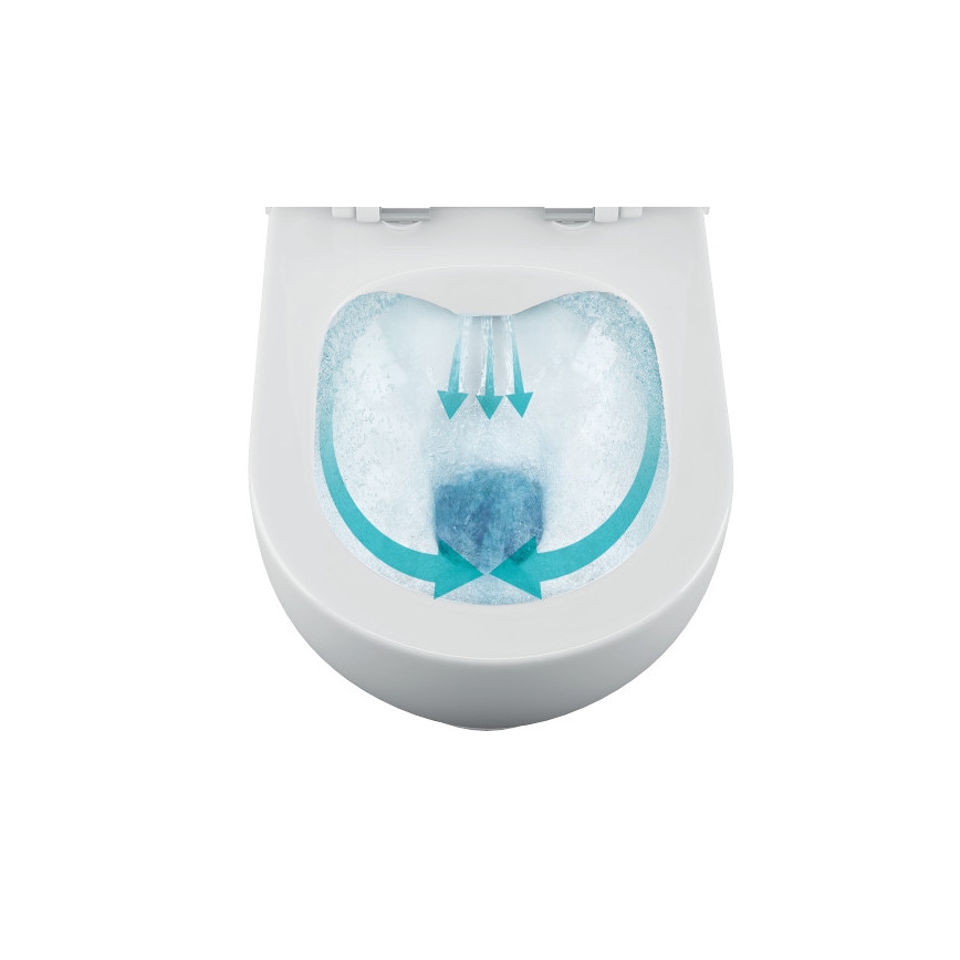 Bruckner - Висяща тоалетна Rimless WALTER керамика/бял цвят