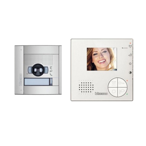 Bticino 366511 - Домашен видеозвънец + панел за вграждане клас 100 цветен