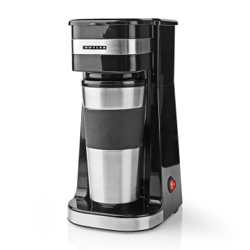 Butler - Кафеварка за една чаша 0,4 л с термо чаша 750W/230V неръждаема стомана/черно