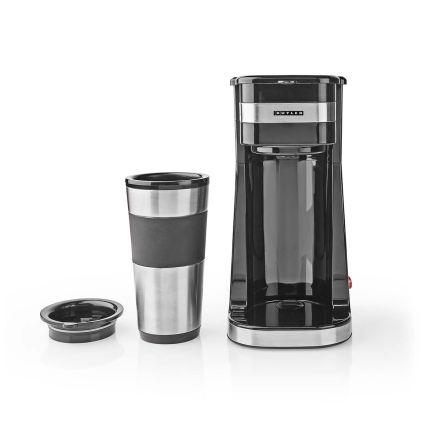 Butler - Кафеварка за една чаша 0,4 л с термо чаша 750W/230V неръждаема стомана/черно