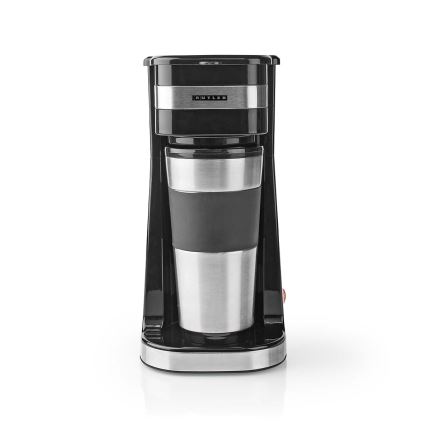 Butler - Кафеварка за една чаша 0,4 л с термо чаша 750W/230V неръждаема стомана/черно