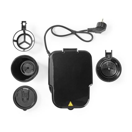Butler - Кафеварка за една чаша 0,4 l с таймер и термочаша 750W/230V неръждаема стомана/черна
