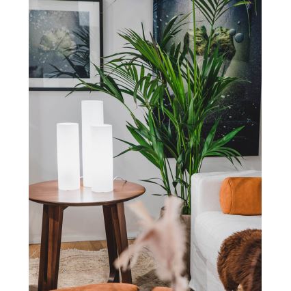 ByRydens - Настолна лампа FLAKE 1xE27/8W/230V бяла