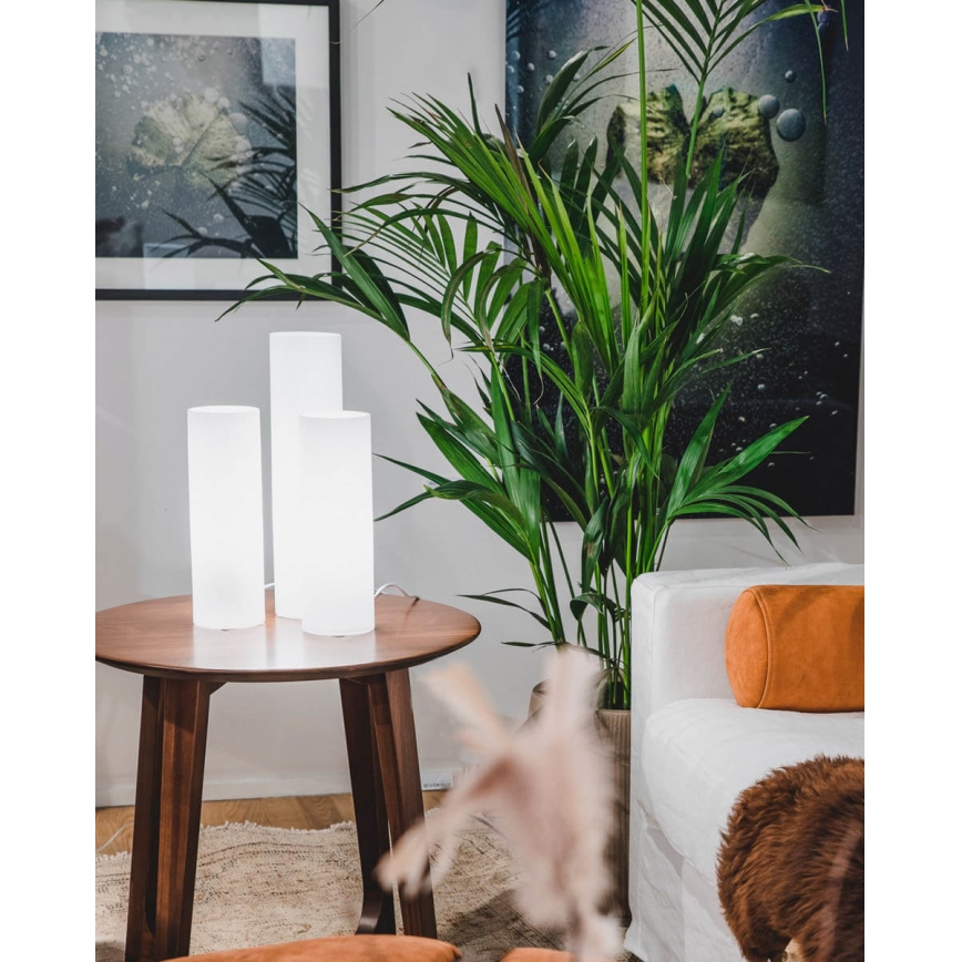 ByRydens - Настолна лампа FLAKE 1xE27/8W/230V бяла