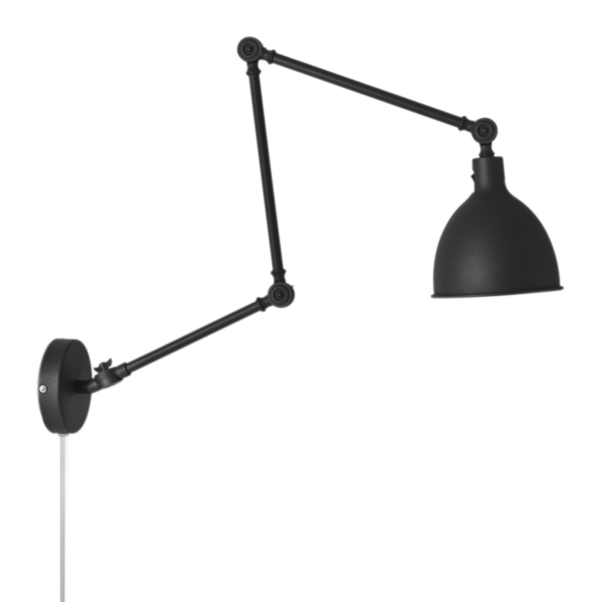ByRydens - Настенна лампа BAZAR 1xE27/5W/230V черна