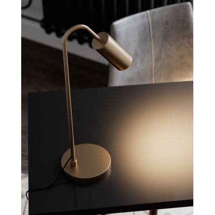 ByRydens - Настолна лампа CURVE 1xGU10/7W/230V златна