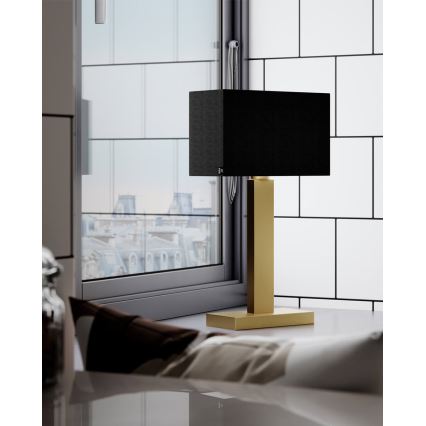 ByRydens - Настолна лампа PRIME 1xE27/5W/230V черна/златна
