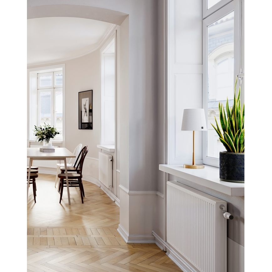 ByRydens - Настолна лампа LUMI 1xE27/8W/230V бяла/златна 48,5 см