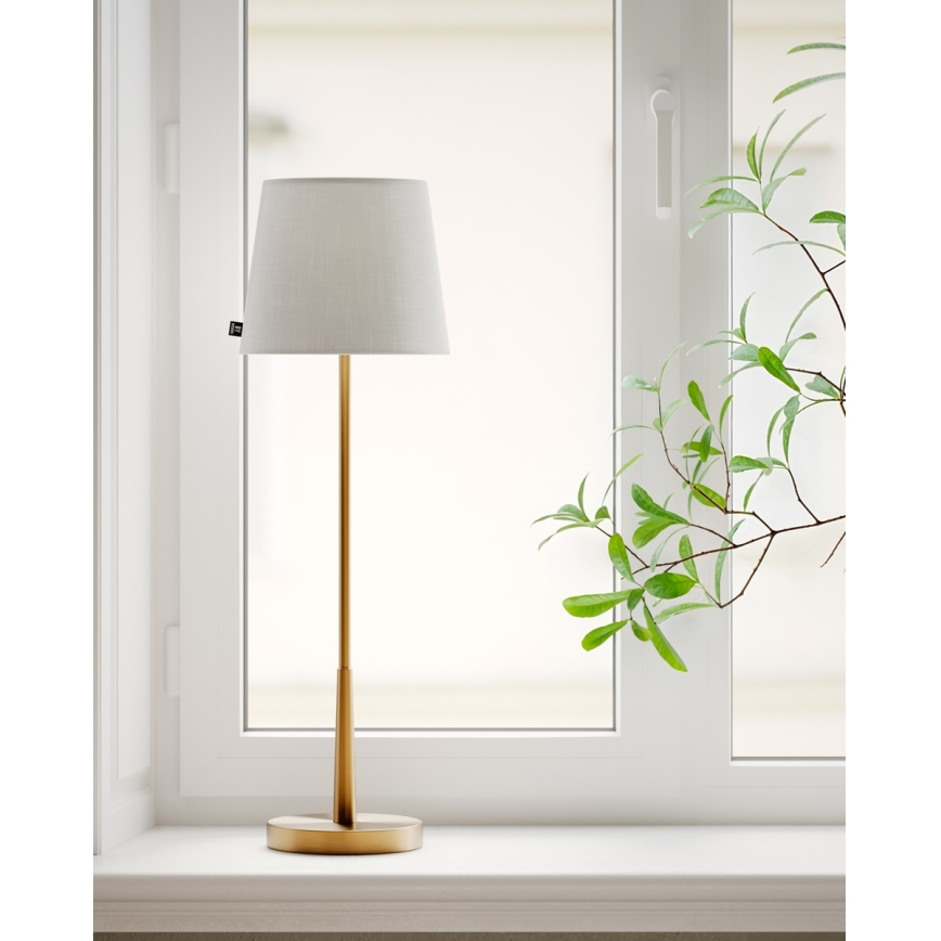 ByRydens - Настолна лампа LUMI 1xE27/8W/230V бяла/златна 68,5 cm