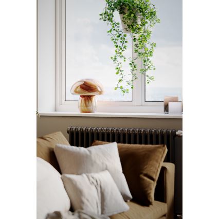 ByRydens - Настолна лампа MIRA MUSHROOM 1xE27/8W/230V кафява
