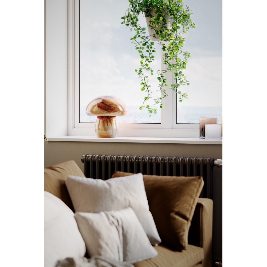 ByRydens - Настолна лампа MIRA MUSHROOM 1xE27/8W/230V кафява