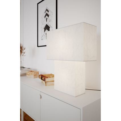 ByRydens - Настолна лампа iSQUARE 1xE27/8W/230V бяла