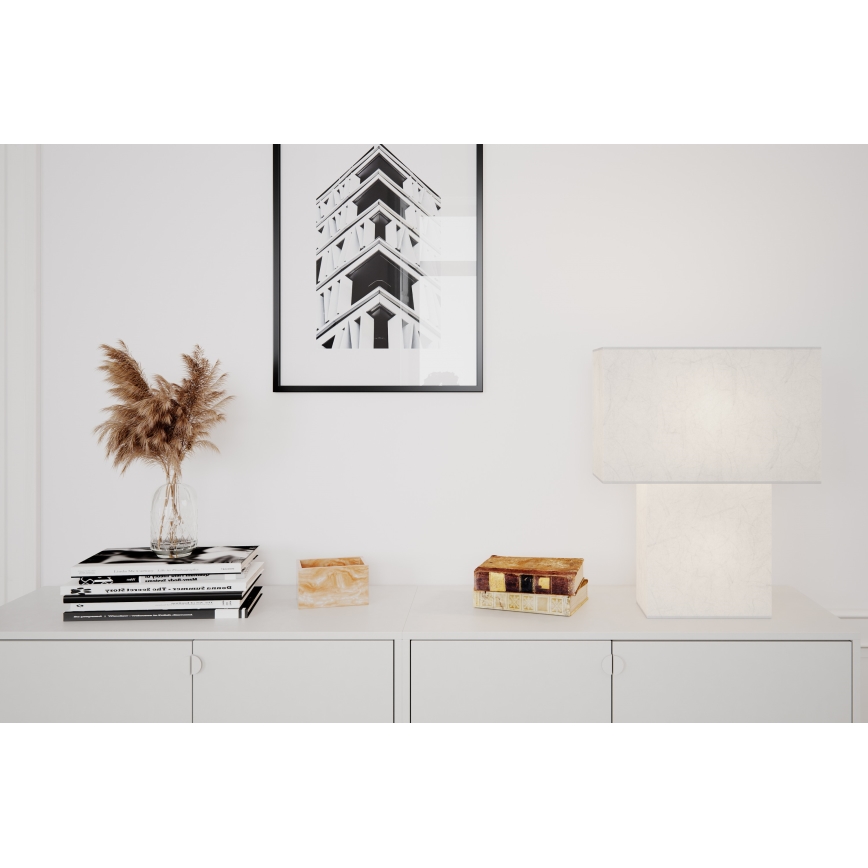 ByRydens - Настолна лампа iSQUARE 1xE27/8W/230V бяла