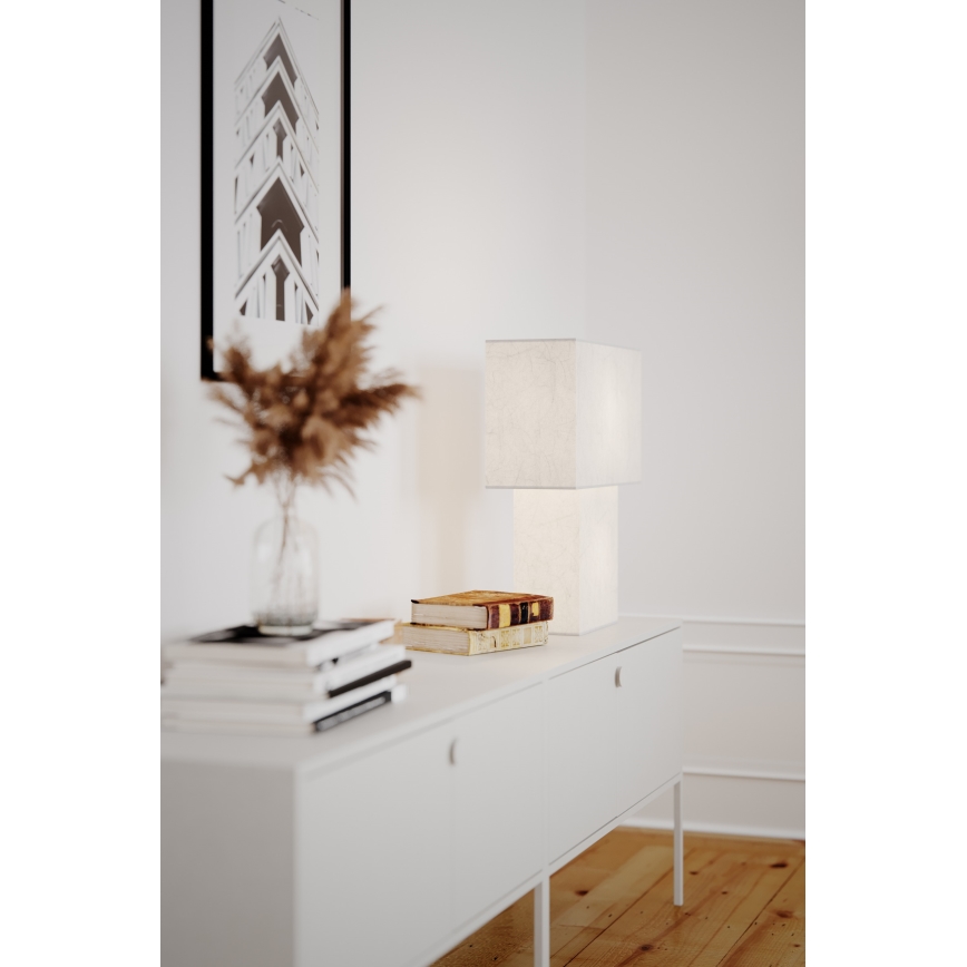 ByRydens - Настолна лампа iSQUARE 1xE27/8W/230V бяла