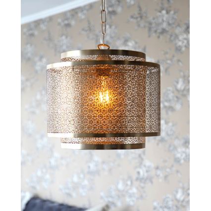 ByRydens - Пендел HERMINE 1xE27/5W/230V месинг Ø 34 см