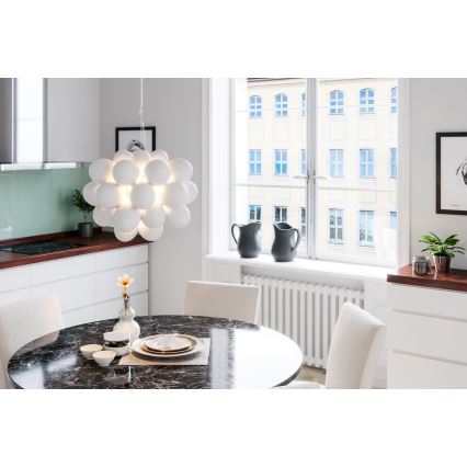 ByRydens - Пендел GROSS 8xG9/4W/230V бял Ø 50 см
