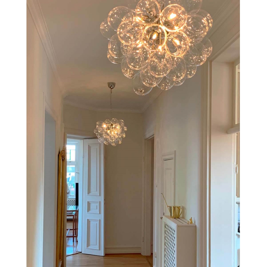 ByRydens - Пендел GROSS 8xG9/4W/230V прозрачен Ø 50 см