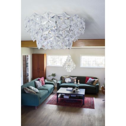 ByRydens - Плафон MONARQUE 3xE27/5W/230V прозрачен Ø 51 см