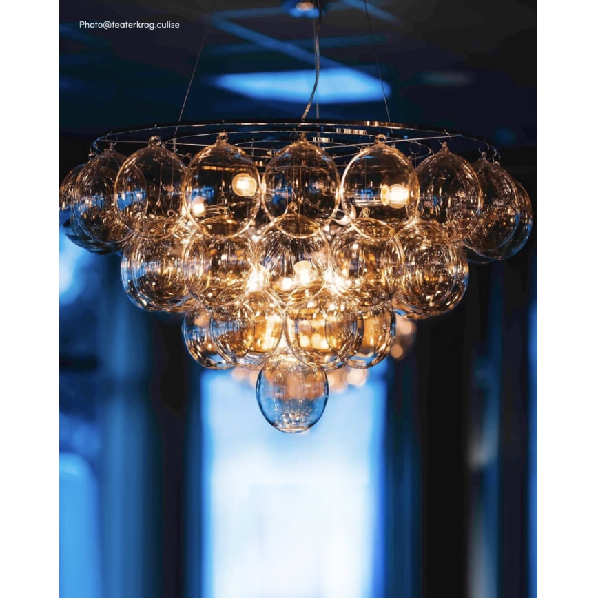 ByRydens - Полилей с кабелно окачване GROSS GIANT 8xE27/8W/230V