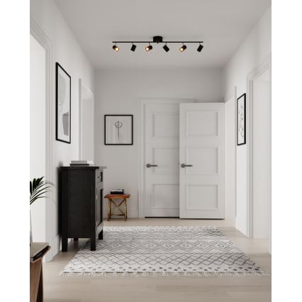 ByRydens - Спот CORRECT 6xGU10/7W/230V черен Ø 30 см